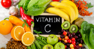 Foto con prodotti a base di vitamina C